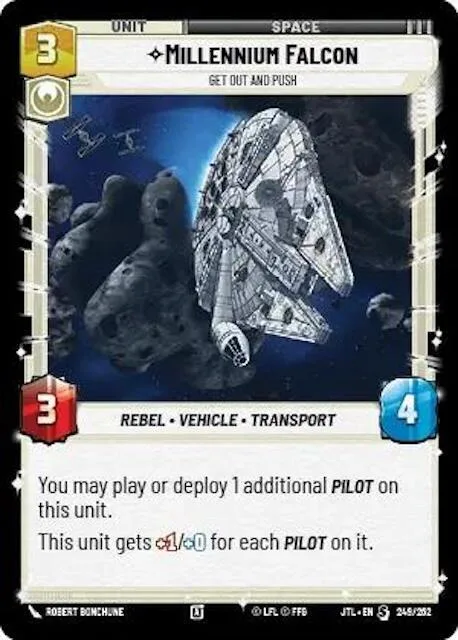 Millennium Falcon, Get Out And Push