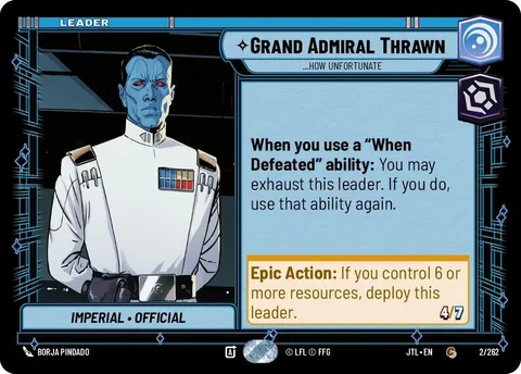 Grand Admiral Thrawn, ...How Unfortunate