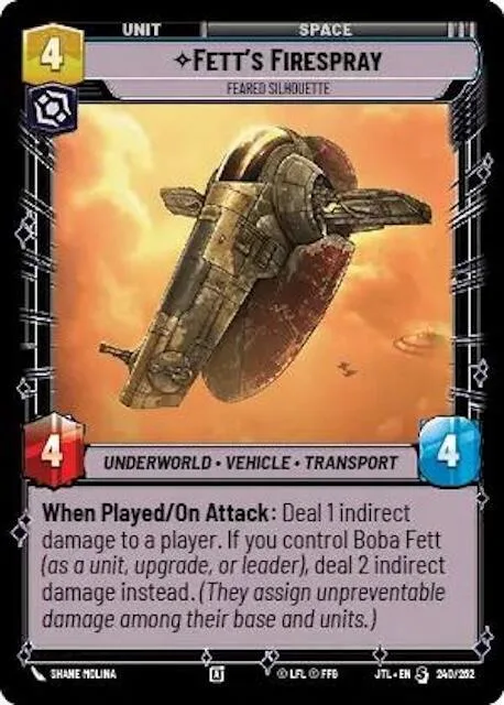 Fett's Firespray, Feared Silhouette