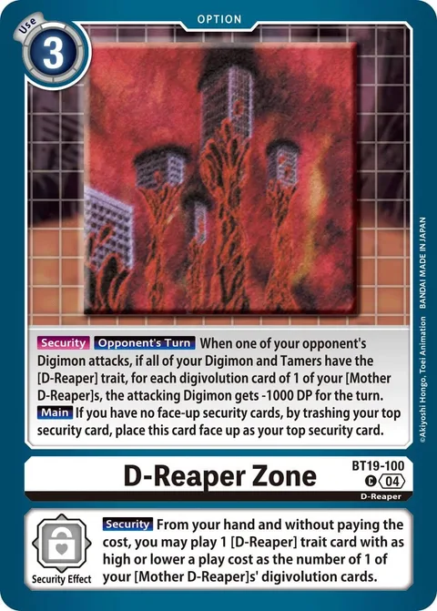 D-Reaper Zone (BT19-100)