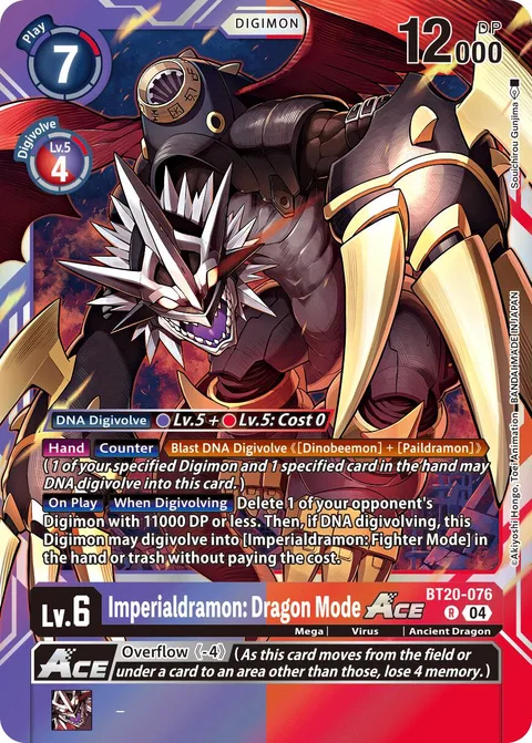 Imperialdramon: Dragon Mode Ace (BT20-076)