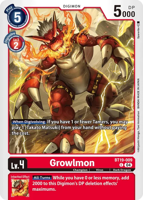 Growlmon (BT19-009)