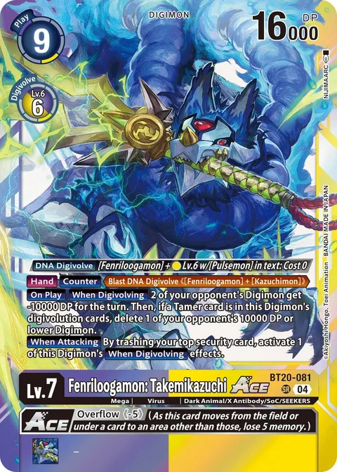 Fenriloogamon: Takemikazuchi Ace (BT20-081)