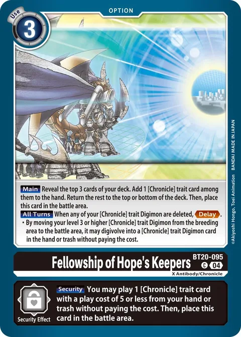 Fellowship of Hope's Keepers (BT20-095)