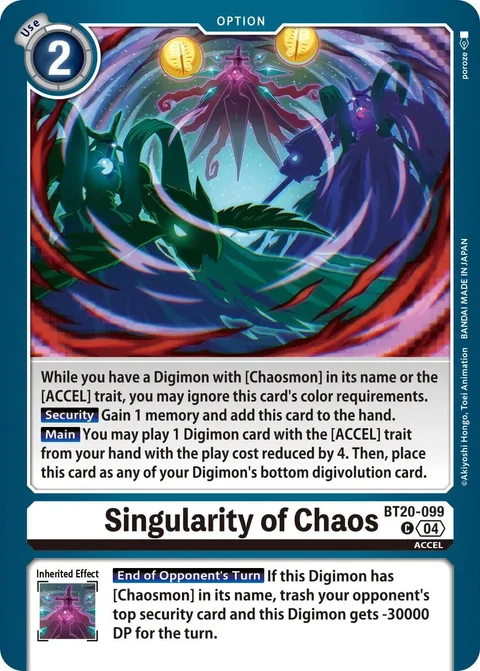 Singularity of Chaos (BT20-099)