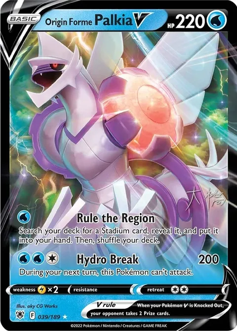 Origin Forme Palkia V [Rule the Region | Hydro Break]
