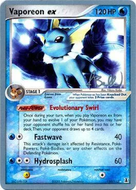 Vaporeon ex [Evolutionary Swirl | Fastwave | Hydrosplash]