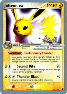Jolteon ex [Evolutionary Thunder | Second Bite | Thunder Blast]