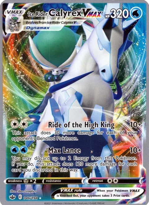 Ice Rider Calyrex VMAX [Ride of the High King | Max Lance]