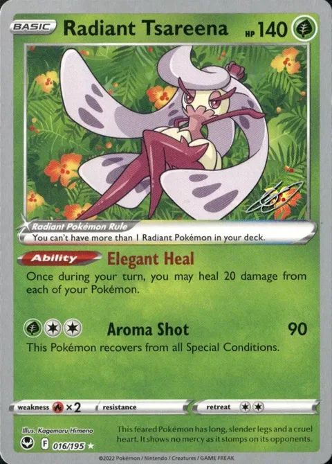 Radiant Tsareena [Elegant Heal | Aroma Shot]
