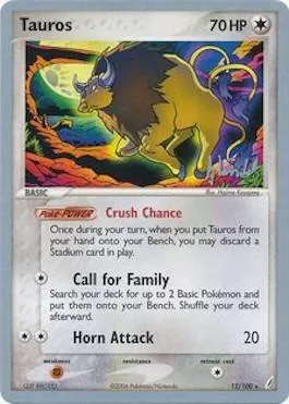 Tauros [Crush Chance | Call for Family | Horn Attack]