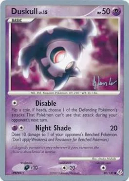 Duskull Lv.15 [Disable | Night Shade]