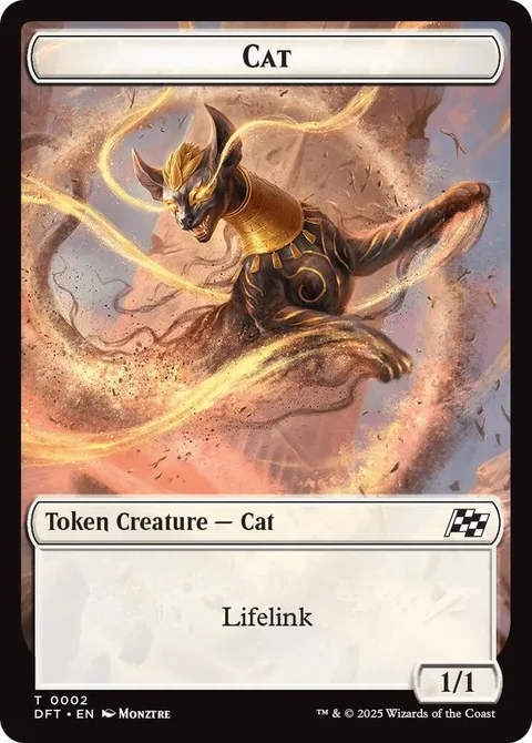 Thopter Token (A 1/1) // Cat Token (W 1/1 Lifelink)