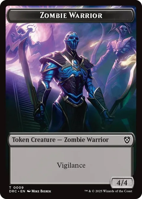 Zombie Army Token (B 0/0) // Zombie Warrior Token (B 4/4)
