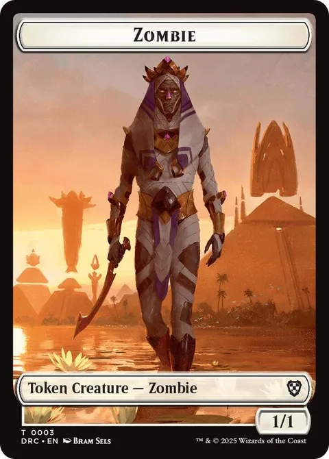 Zombie Token (W 1/1) // Timeless Dragon Token