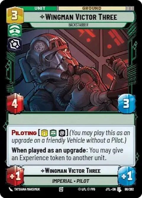 Wingman Victor Three, Backstabber