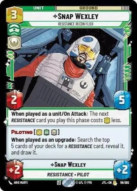 Snap Wexley, Resistance Recon Flier