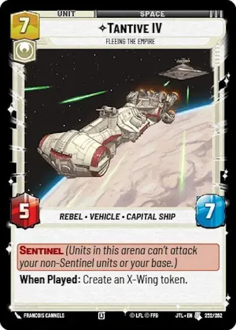 Tantive IV, Fleeing the Empire