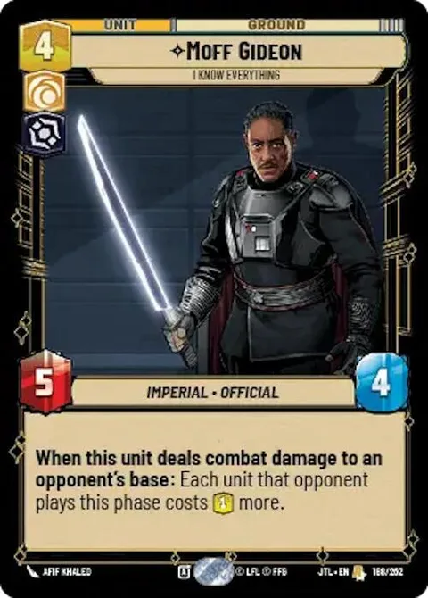 Moff Gideon, I Know Everything