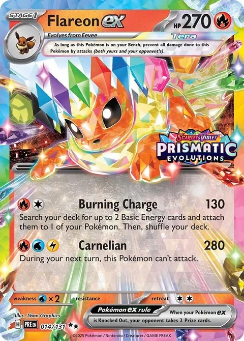 Flareon ex [Burning Charge | Carnelian]