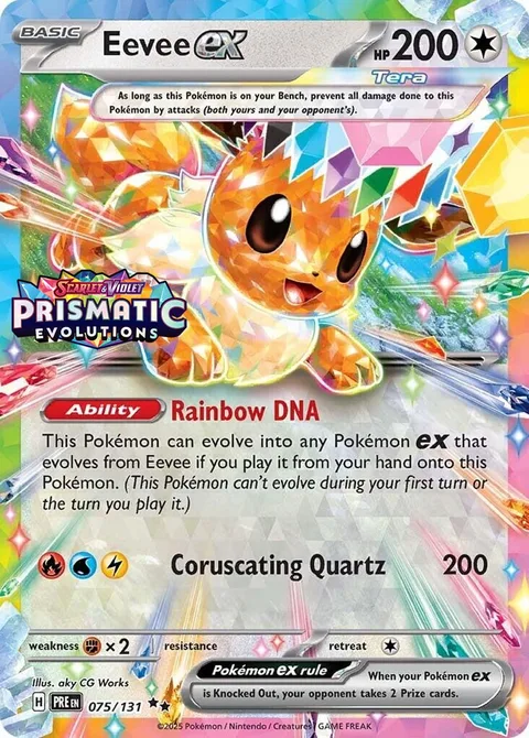 Eevee ex [Rainbow DNA | Coruscating Quartz]