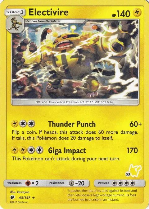 Electivire [Thunder Punch | Giga Impact]