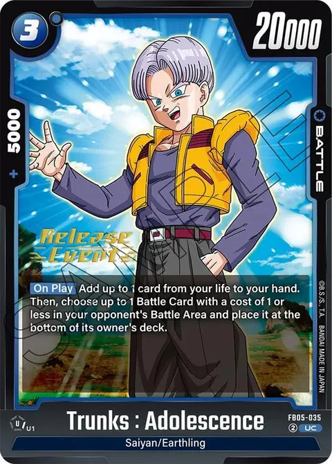 Trunks : Adolescence (FB05-035) [Fusion World]