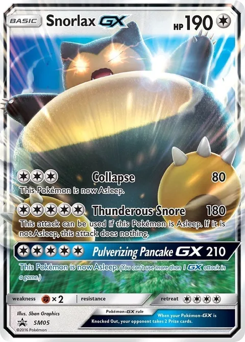 Snorlax GX [Collapse | Thunderous Snore | Pulverizing Pancake GX]