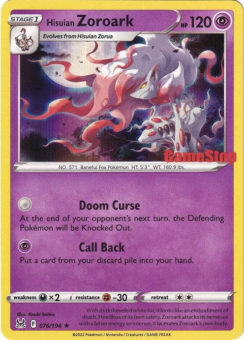 Hisuian Zoroark [Doom Curse | Call Back]