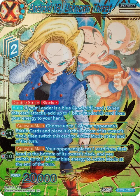 Android 18, Unknown Threat