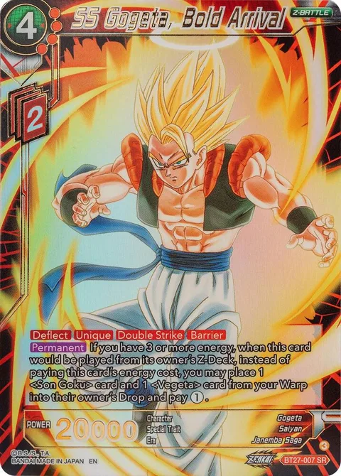 SS Gogeta, Bold Arrival