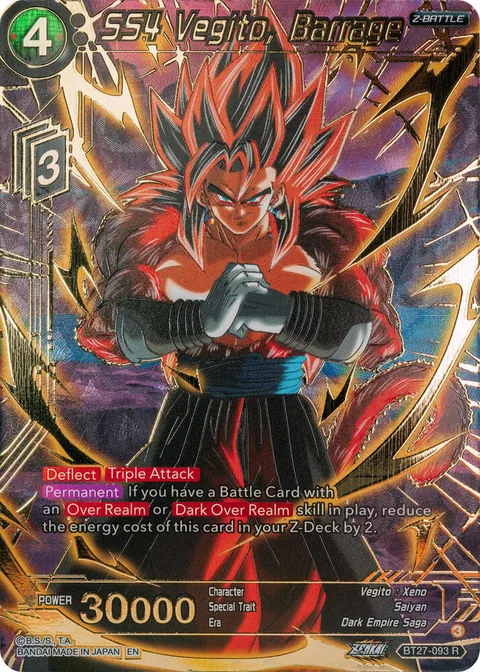 SS4 Vegito, Barrage