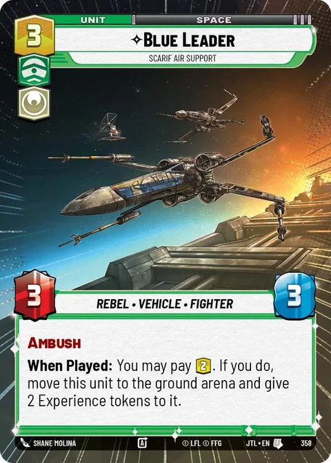 Blue Leader, Scarif Air Support