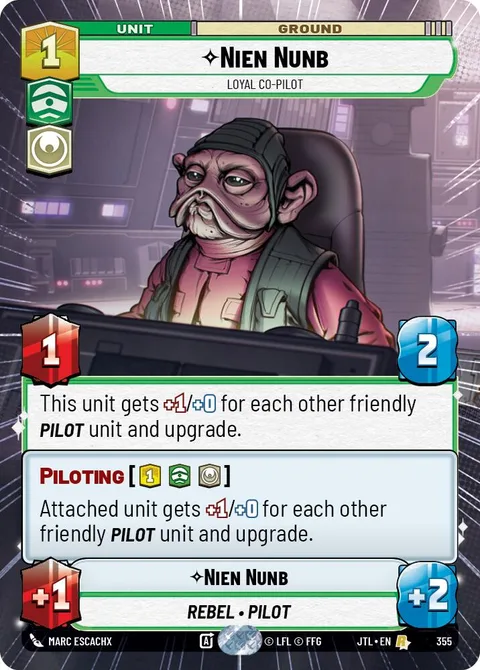 Nien Nunb, Loyal Co-Pilot