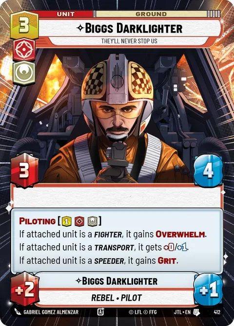 Biggs Darklighter, They'll Never Stop Us