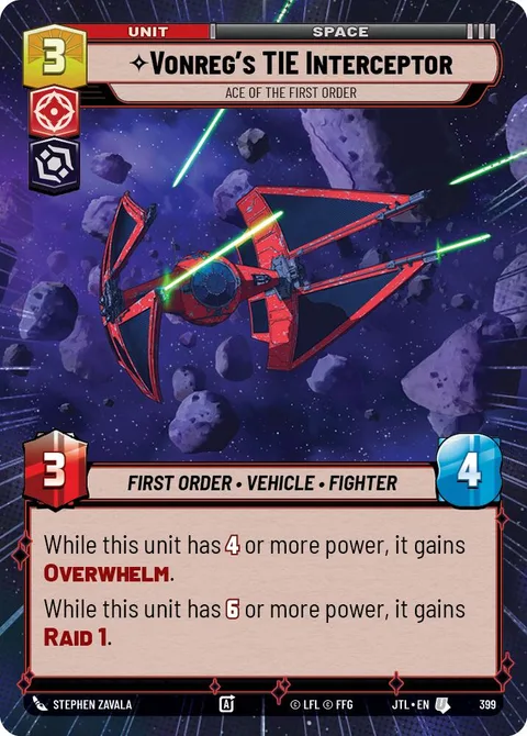 Vonreg's TIE Interceptor, Ace of the First Order
