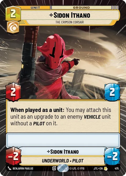 Sidon Ithano, The Crimson Corsair