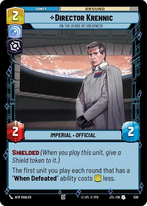 Director Krennic, On the Verge of Greatness