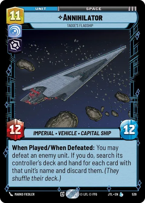 Annihilator, Tagge's Flagship