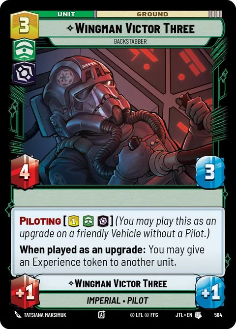 Wingman Victor Three, Backstabber