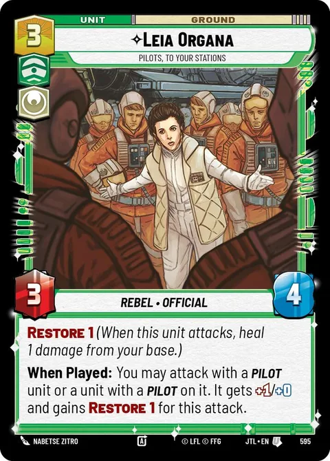 Leia Organa, Pilots, To Your Stations