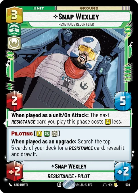 Snap Wexley, Resistance Recon Flier