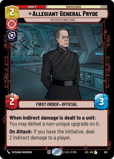 Allegiant General Pryde, Ruthless and Loyal