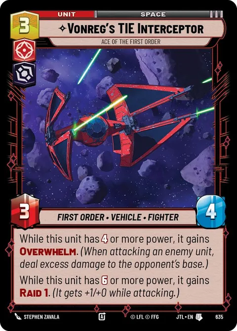 Vonreg's TIE Interceptor, Ace of the First Order
