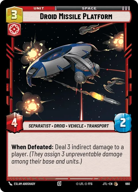 Droid Missile Platform