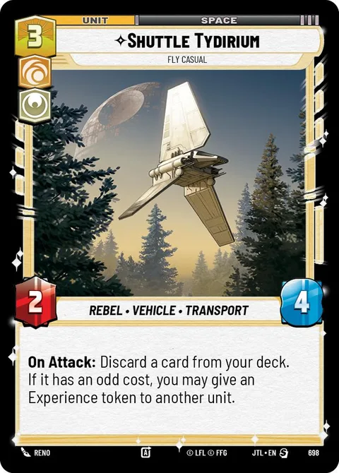 Shuttle Tydirium, Fly Casual