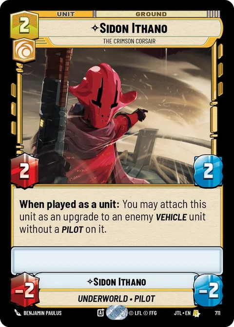 Sidon Ithano, The Crimson Corsair