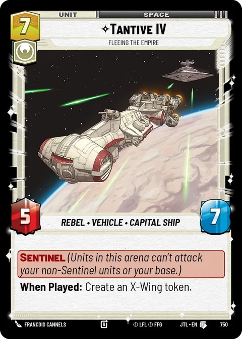 Tantive IV, Fleeing the Empire