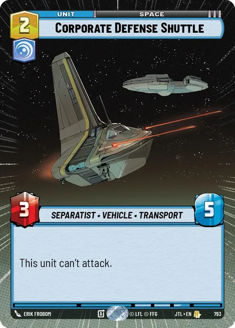 Corporate Defense Shuttle