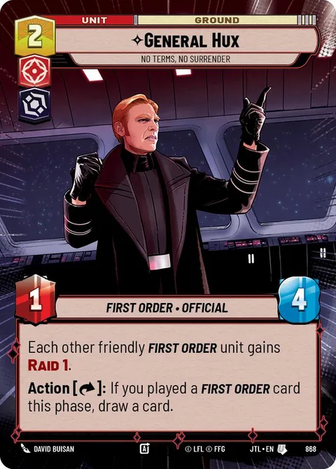 General Hux, No Terms, No Surrender